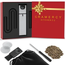 Cocktail Smoker Kit Holiday gift set - Indoor Drink & Food Infuser with Wood ...