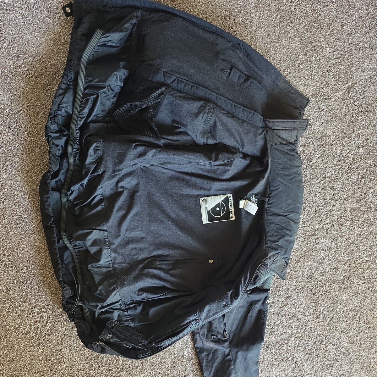North Face Steep Tech Jacket Men's XL Black Logo Zipper Buckle | eBay