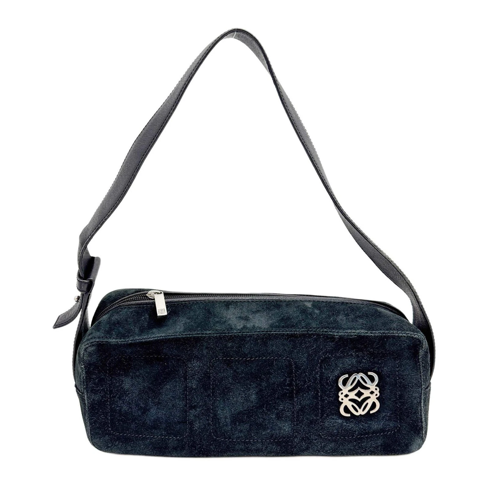 Loewe — LOEWE Black Suede Shoulder Bag