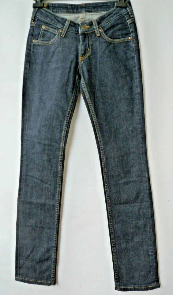 LEE Damen Jeans hose skinny W 26 L 33 vintage look dunkelblau gerades bein - Bild 1 von 4
