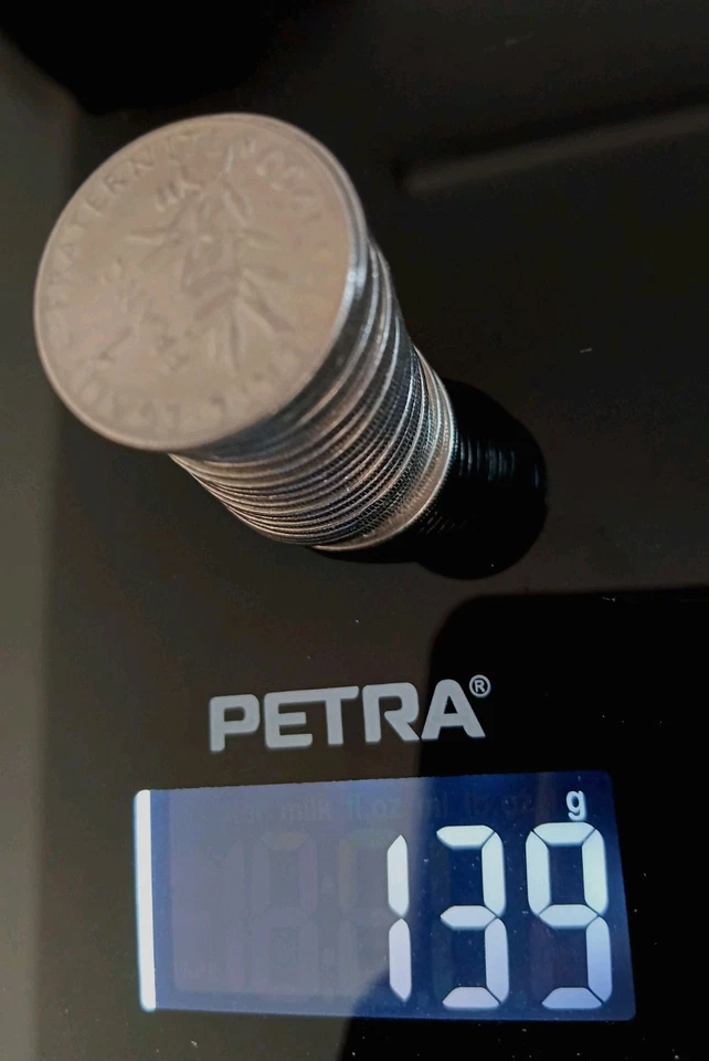 Lot pièces France 1 Franc Semeuse, période 1901-1999, non expertisé - Photo 2/4