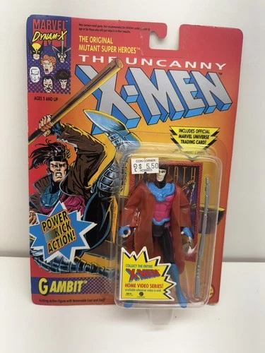Toy Biz The Uncanny X-Men Gambit Power Kick Action Figure 1993 Vintage Sealed