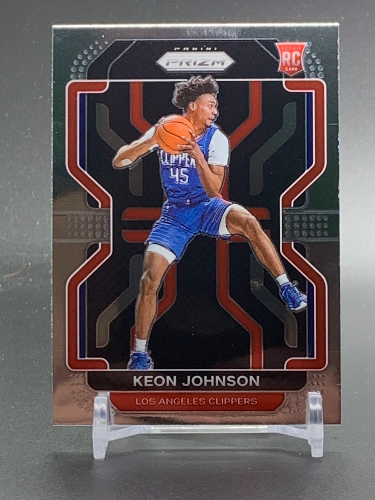 2021-22 Panini Prizm Rookie #326 KEON JOHNSON Los Angeles Clippers RC