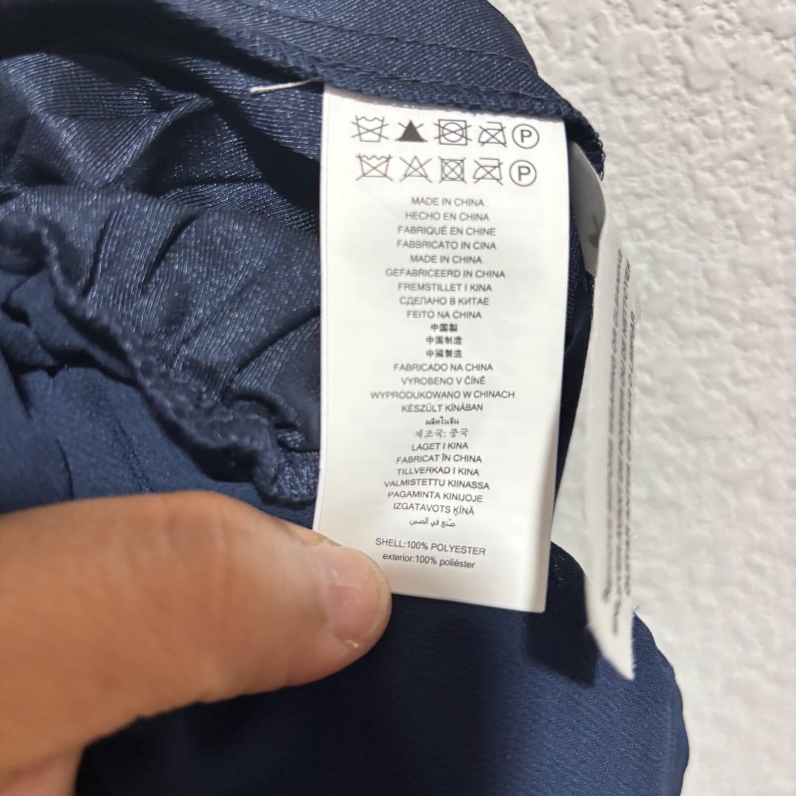 NWT Michael Kors Women's Midnightblue Pleated Satin Halter Neck Jumpsuit Size L thumbnail 6