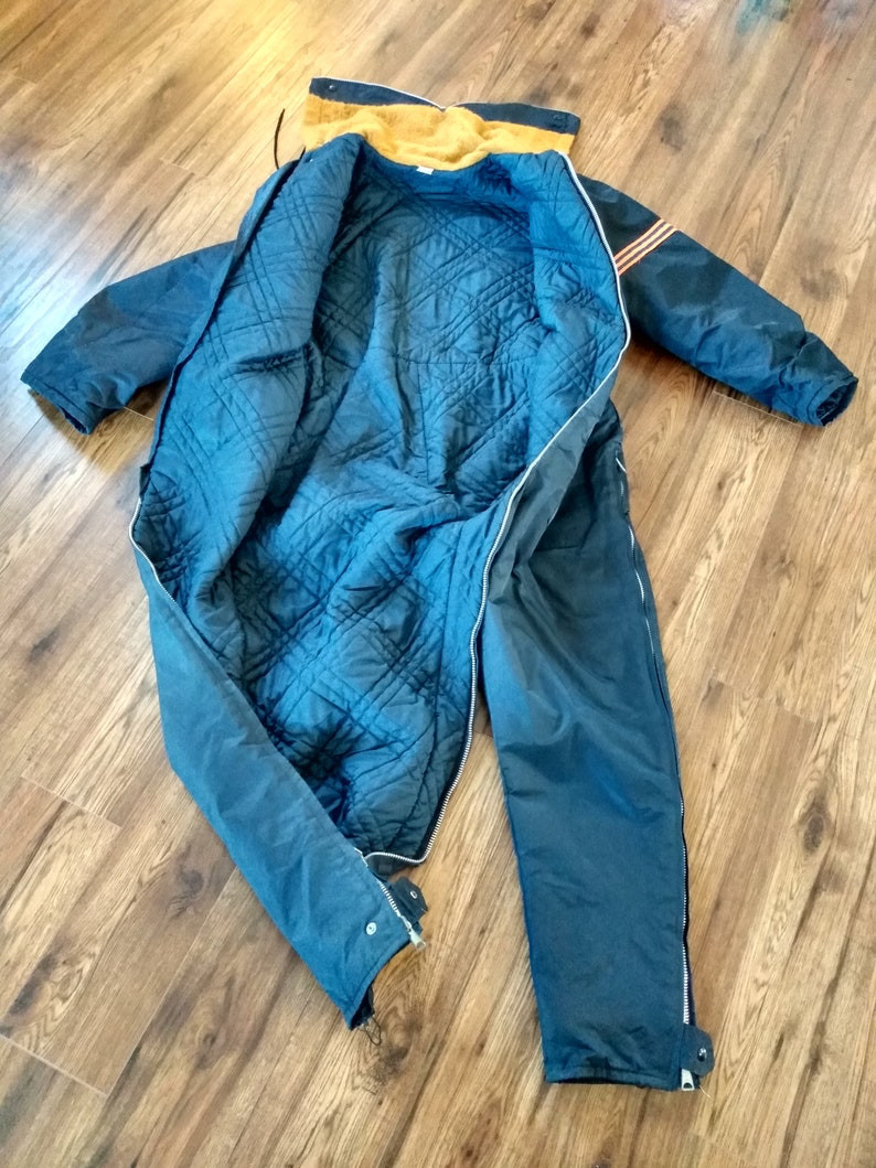 Vintage Men's Snowmobile Suit One Piece Snowsuit Size… Gem