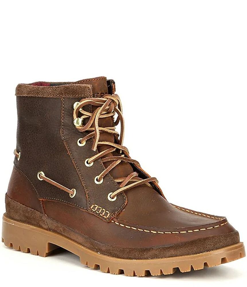 New Sperry AO Lug Boots Leather Men display picture 1