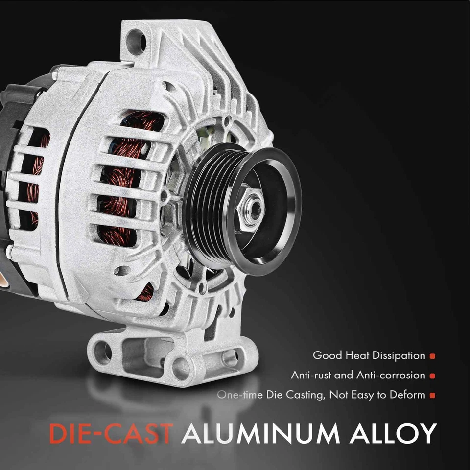 Alternador para Hummer H3 2006 L4 3.5L 130 Amp 12 Vmp CW rotação 6 ranhuras polia - Imagem 4 de 4