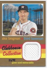2020 Heritage Baseball HN Clubhouse Collection  Gold Alex Bregman 85/99 Astros