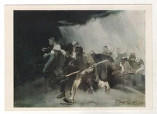 1971 "The destruction of the landowner's estate" Peasant ART OLD Soviet Postcard