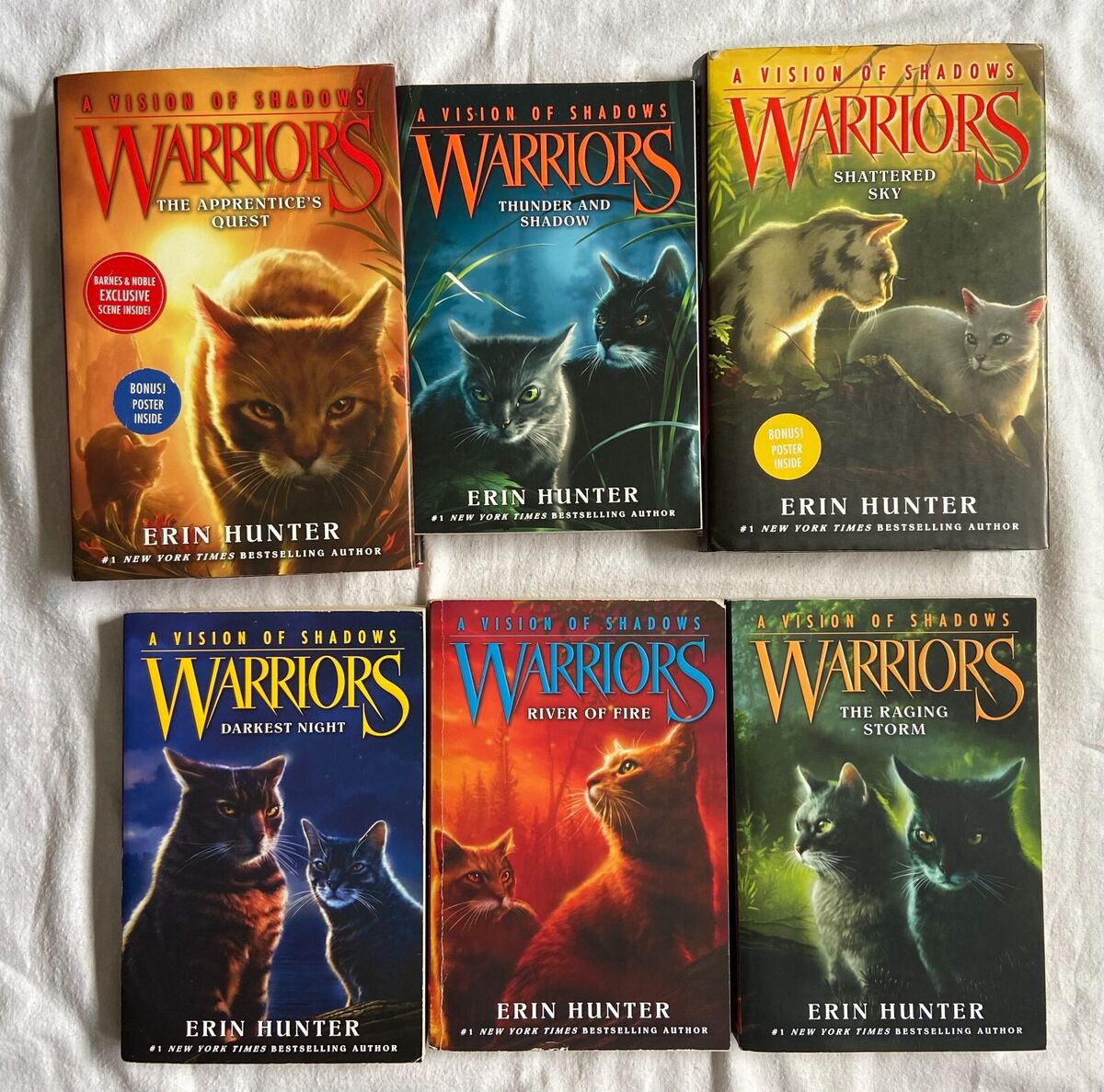 Warriors: A Vision of Shadows Box Set: Volumes 1 to 6 by Erin Hunter,  Paperback