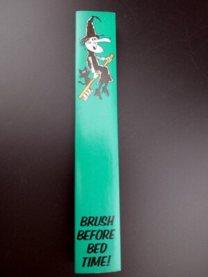 Vintage Halloween Py-co-pay Toothbrush in Original Package with Witch & Owl USA