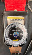 Vintage Gossen Luna-Pro Light Meter with Leather Case  Strap Untested AA