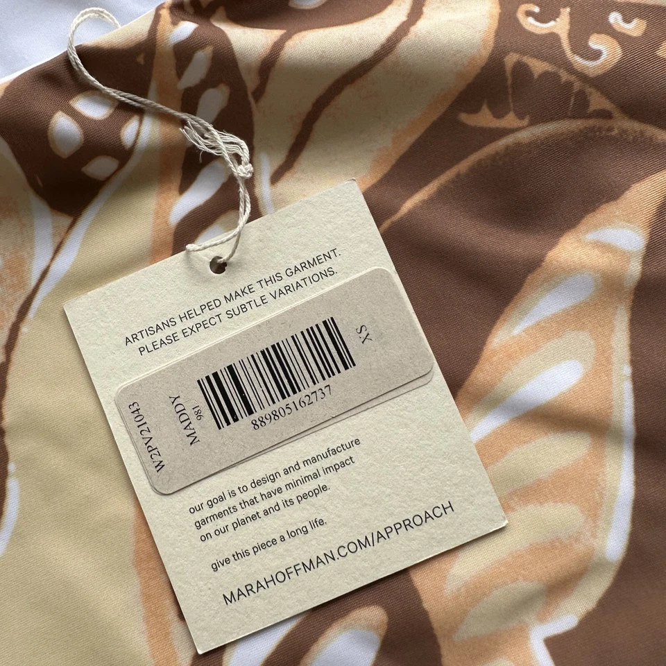 Maiô Mara Hoffman Maddy recortado peça única tamanho XS - Novo com etiquetas $275 - Imagem 4 de 4