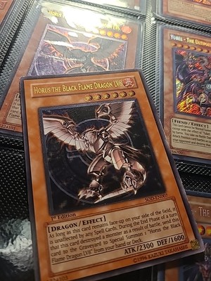 Horus The Black Flame Dragon LV6 SOD-EN007 1st Edition Ultimate Rare