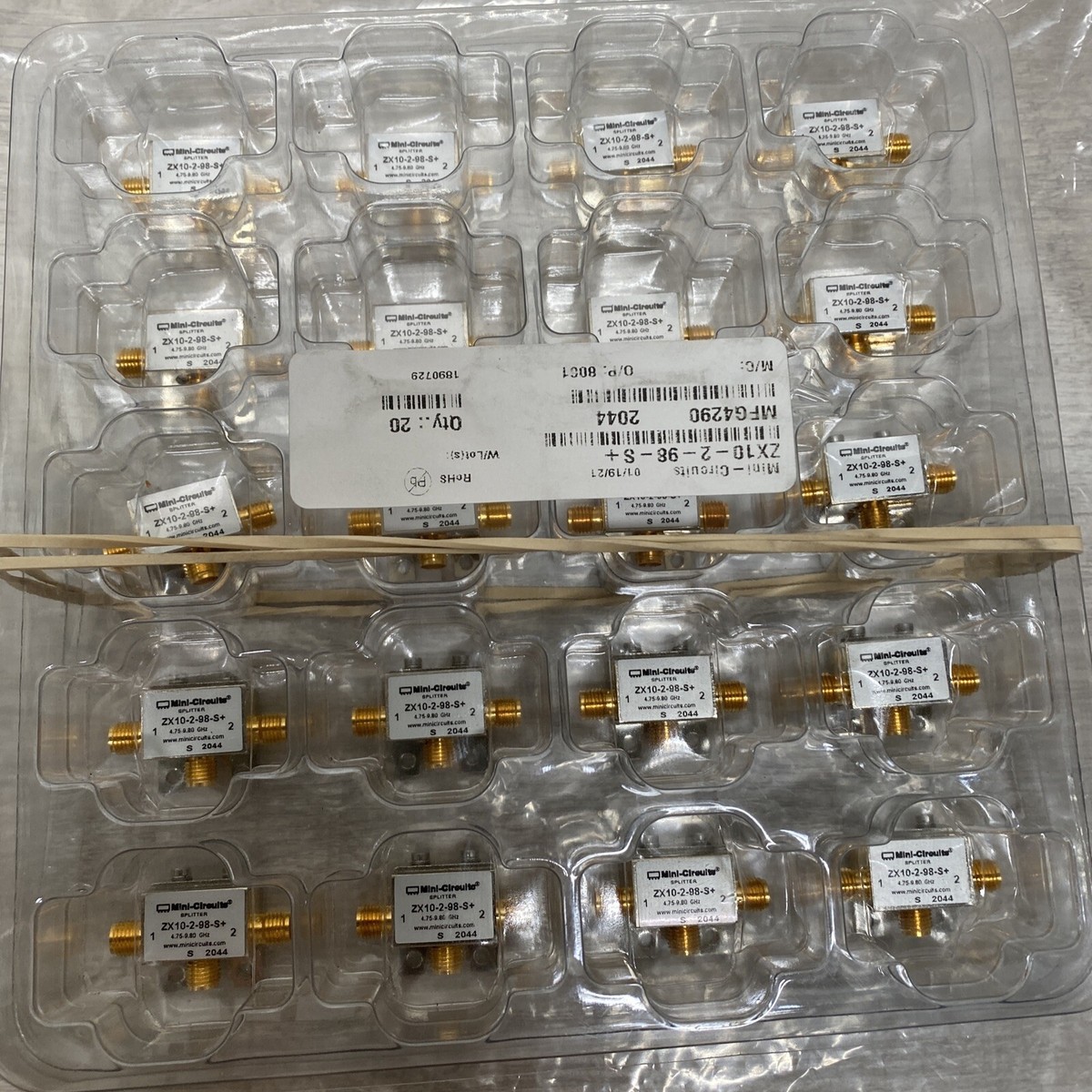 Lot Of 20 - Mini-Circuit Splitters Zx10-2-98-S+ NEW!!! | eBay