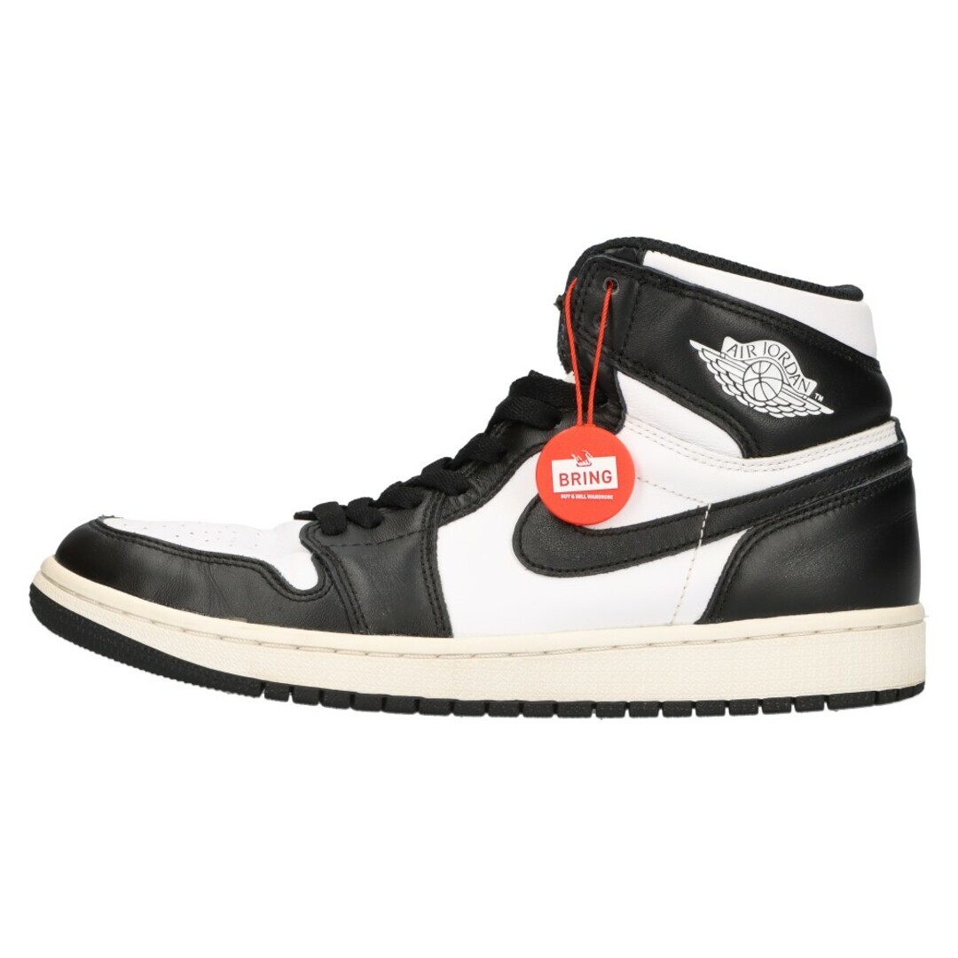 NIKE AIR JORDAN 1 RETRO HIGH OG BLACK WHITE PANDA AND TOP SNEAKERS 