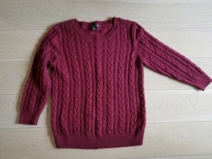 long burgundy sweater