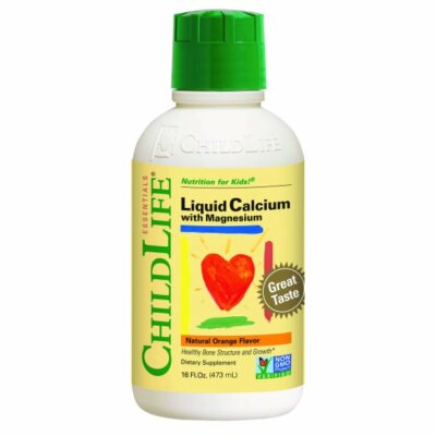 ChildLife Essentials Calcium w/ Magnesium Liquid- Natural Orange- 16 Fl Oz- 1 Ct