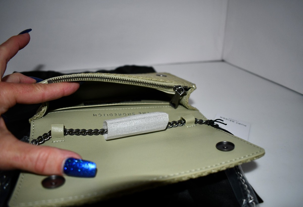 KURT GEIGER EXTRA MINI Shoreditch Crossbody in Pale Green