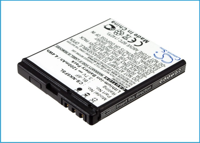 Batterie Polarcell BL-6F Haute Performance - 1100mAh Li-Ion - Pour Nokia N95 8GB, N78, N79
