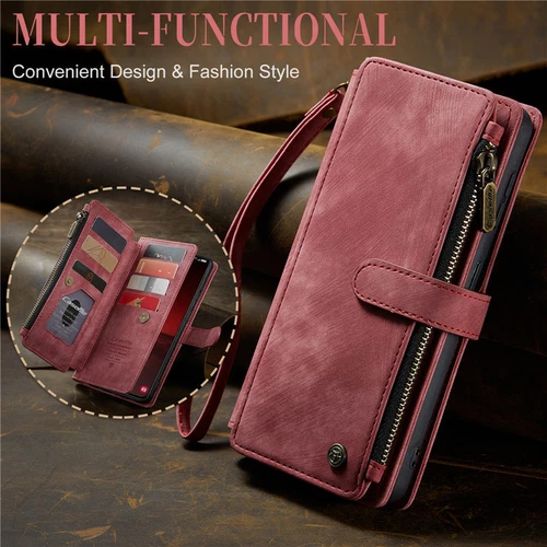 For Samsung S25 S24 S23 FE S22 S21 Detachable Magnetic Cover Leather Wallet Case - Picture 34 of 63