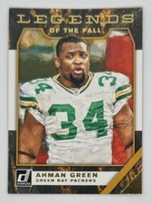 2019 Donruss Legends of the Fall Ahman Green #LF-10 Green Bay Packers