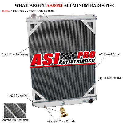 For 2008-2014 ,2013 Volvo VNL/VNM Mack Vision Granite 3 ROW Aluminium Radiator