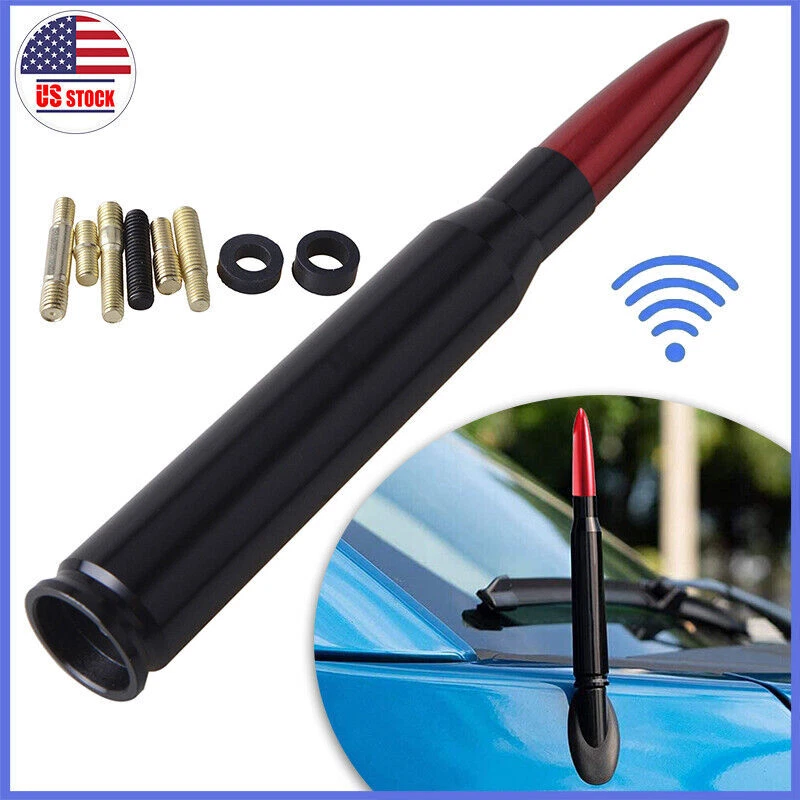 50 CAL CALIBER BULLET ANTENNA TRUCK DODGE RAM 1500 D F150 RAPTOR BRONCO - Imagem 2 de 4