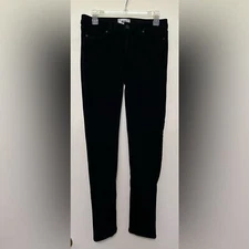 Paige Skyline Skinny Black Jeans - Size 29, Stretchy Mid-Rise Denim
