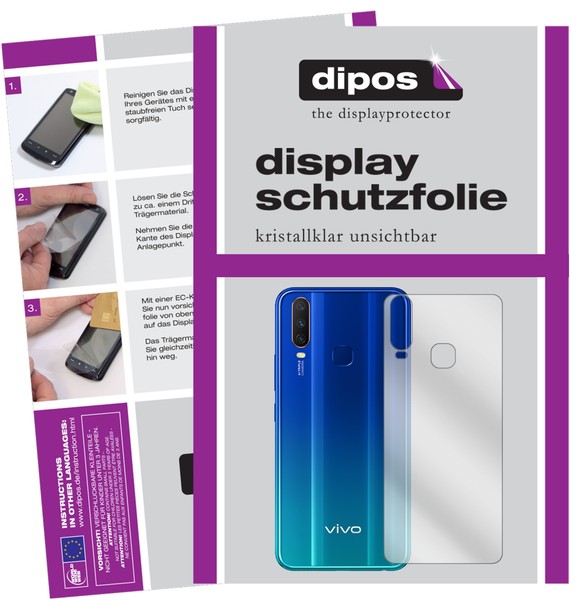 Schutzfolie FüR Vivo Y12 RüCkseite Display Folie Klar Displayschutzfolie-image