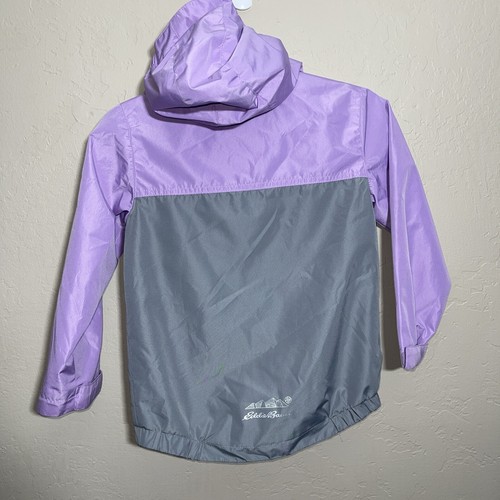 Eddie Bauer Girls Lightweight Hoodie Jacket - Waterproof - Lavender - XS (5/6) - Picture 8 of 9