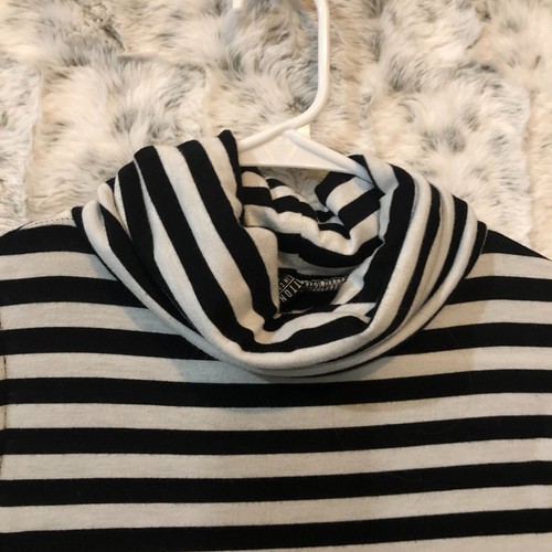 Cotton On Women's Striped Turtleneck Sleeveless Dress Size S Black/White - Picture 5 of 9
