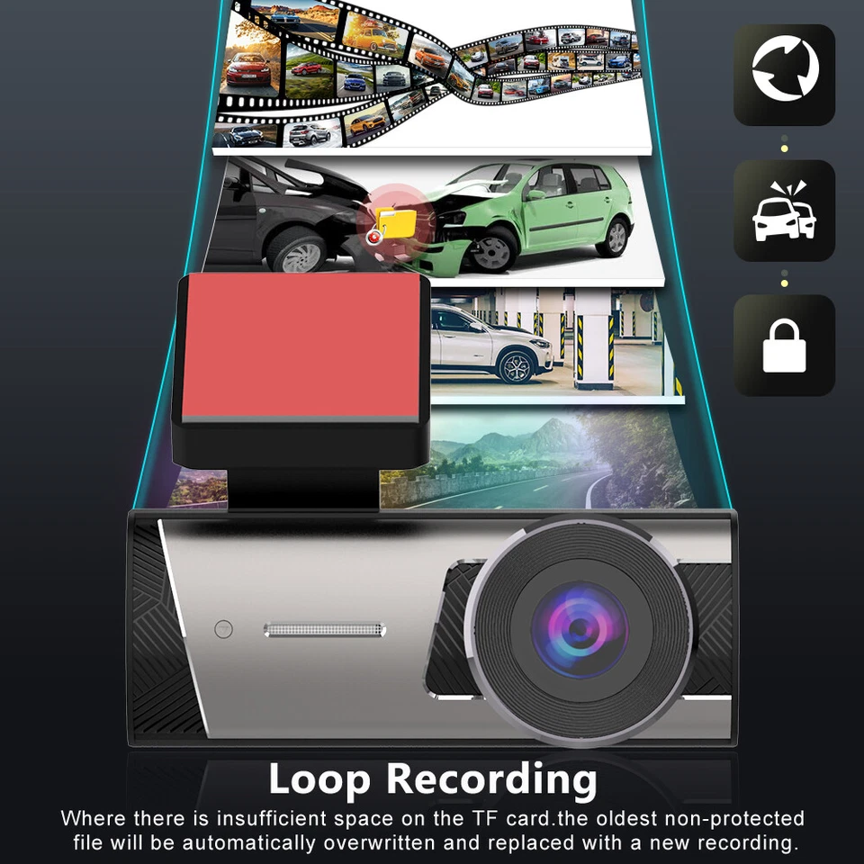 Cámara grabadora DVR para tablero Wifi con sensor G 140° monitor de estacionamiento gran angular Foto 4 de 4