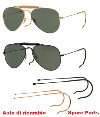 Aste di ricambio per occhiali rayban Aviator Outdoorsman ricambi