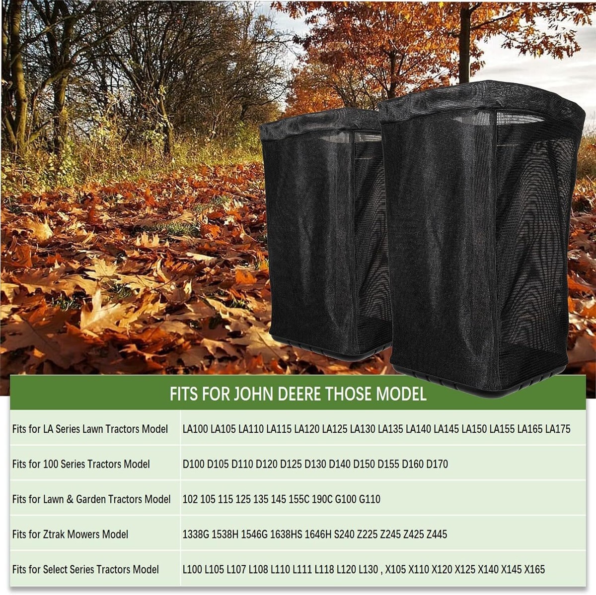 L110 Bagger Parts Free Shipping! John Deere AM122416 Grass Bag Kit