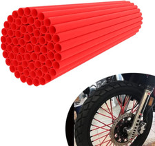 Spoke Skins,72Pcs Red Dirt Bike Spoke Covers for 8"-21" Rims Crf250R Crf250X Crf