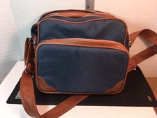 SHOULDER CAMERA CASE VINYL LEATHER 3 ZIPPER POCKETS Functional Used