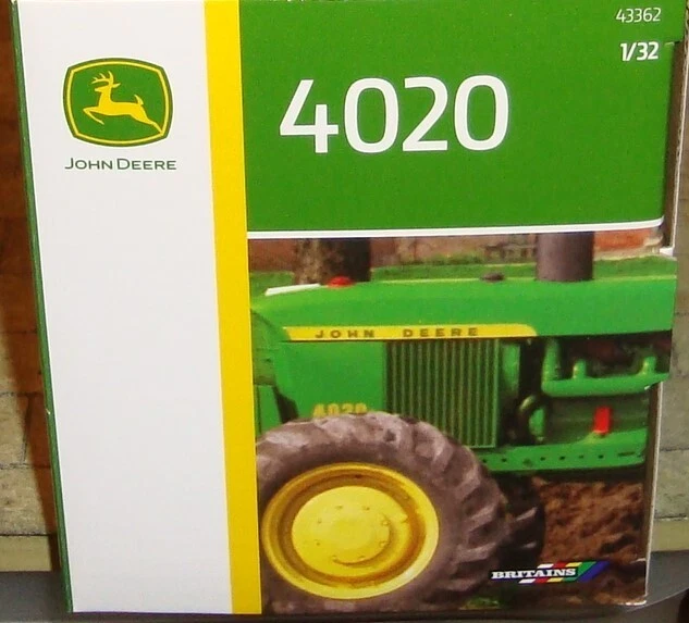 JOHN DEERE 4020  (w/Cab)  TRACTOR  - 1:32 SCALE - BRITAINS - 43362 — 第 3/4 张图片