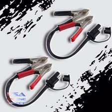 2pcs SAE Quick Connect Plug to Alligator Clip Motorcycle Marine Battery Charger