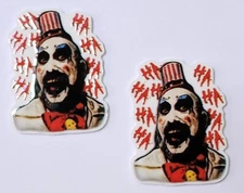 Horror movie clown Charms (hard) For Croc Style Shoes or similar items 2pc 