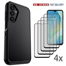 For Samsung Galaxy A16 5G Heavy Duty Phone Cover Case / Glass Screen Protector