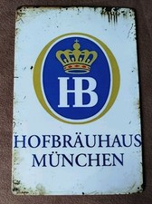Hofbräuhaus München HB Schild Blechschild Bier Pils Deko  Werbeschild 30x20cm 🍺