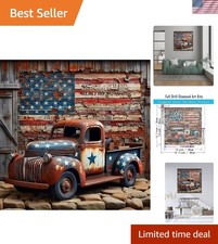 5D Truck Diamond Art Kits for Adults Beginners 13.7x13.7inch