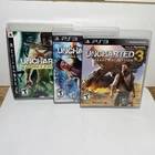 PS3 Uncharted 1, 2, & 3 PlayStation 3 Lot Of 3 Trilogy Games Complete CIB