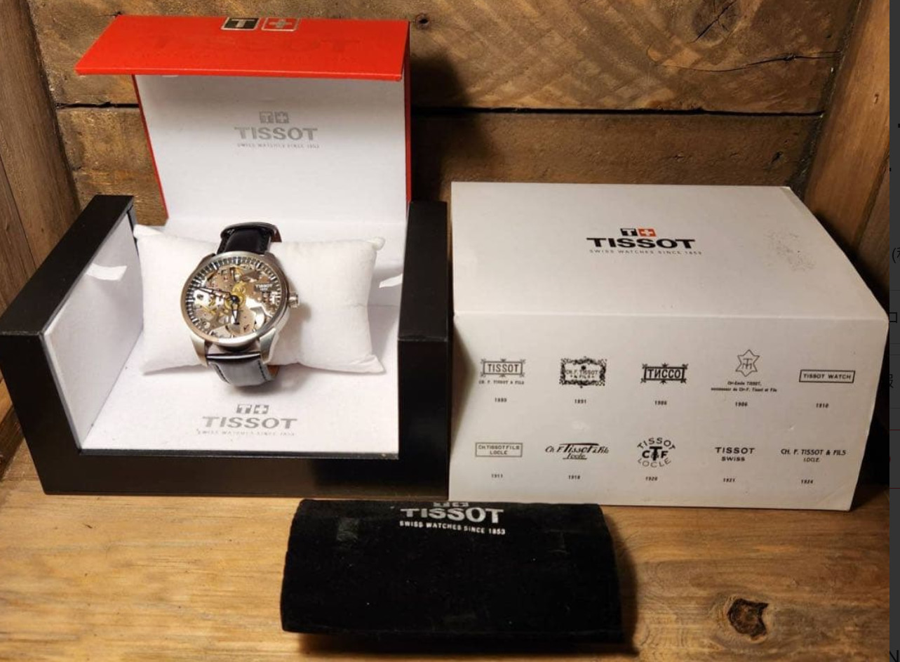 Used TISSOT T-Complication T070.405.16.411.00 Silver Unisex Watch in Box JPN F/S