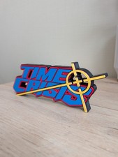 Logo TIME CRISIS 3D - Plaque de Décoration Arcade / PS1 - 21x8cm