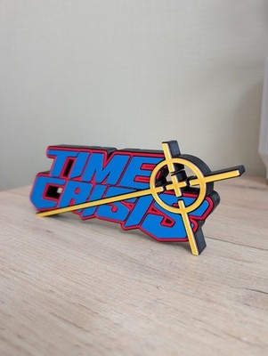 TIME CRISIS 3D Logo - Arcade Deko Platte / PS1 - 21x8cm