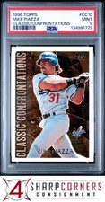 1996 TOPPS CLASSIC CONFRONTATIONS #CC10 MIKE PIAZZA HOF POP 4 PSA 9