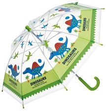 Skater Kids' Vinyl Umbrella, 40cm, Dinosaur Design, UBV2-A