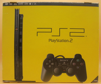 Ps2 Playstation 2 slim black OVP Verpackung Leerkarton SCPH-70004